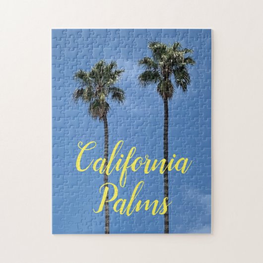 California Palm Trees Foto Jigsaw Puzzle (Vertikal)