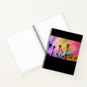California Palms & Colorful Sky Notebook Notizblock (Innenseite)