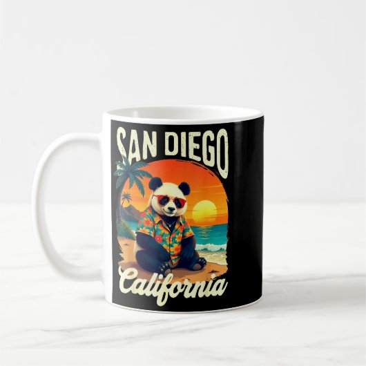 California Panda Zoo San Diego New Year 2025 Famil Kaffeetasse (Links)