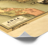 California Panoramic Map Poster (Ecke)