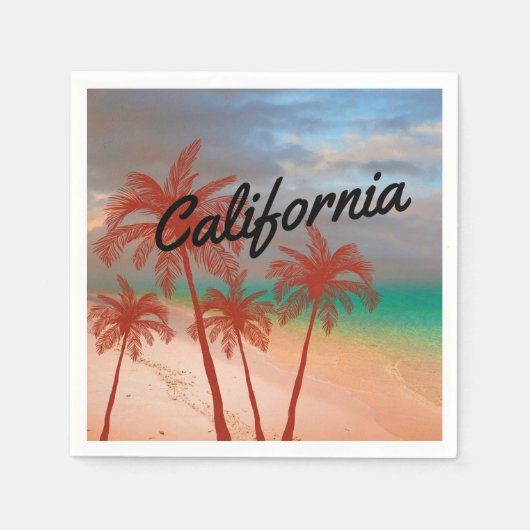 California Paper Napkin Serviette (Vorderseite)