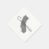 California Paper Party Napkins Serviette (Ecke)