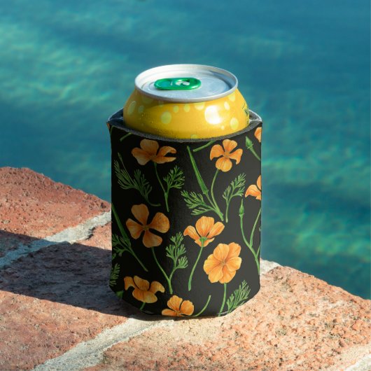 California Pappi, sommerliche Blume, Orange Dosenkühler (In Situ Pool)