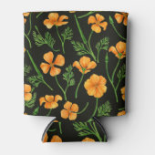 California Pappi, sommerliche Blume, Orange Dosenkühler (Vorderseite)