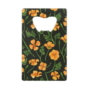 California Pappi, sommerliche Blume, Orange Geldbeutel Flaschenöffner