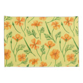 California Pappi, sommerliche Blume, Orange Kissenbezug (Rückseite-Rechts)