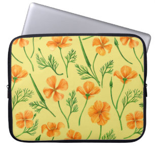 California Pappi, sommerliche Blume, Orange Laptopschutzhülle