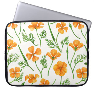 California Pappi, sommerliche Blume, Orange Laptopschutzhülle