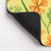 California Pappi, sommerliche Blume, Orange Mousepad (Ecke)