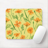California Pappi, sommerliche Blume, Orange Mousepad (Mit Mouse)