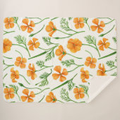 California Pappi, sommerliche Blume, Orange Sherpadecke (Vorderseite (Horizontal))
