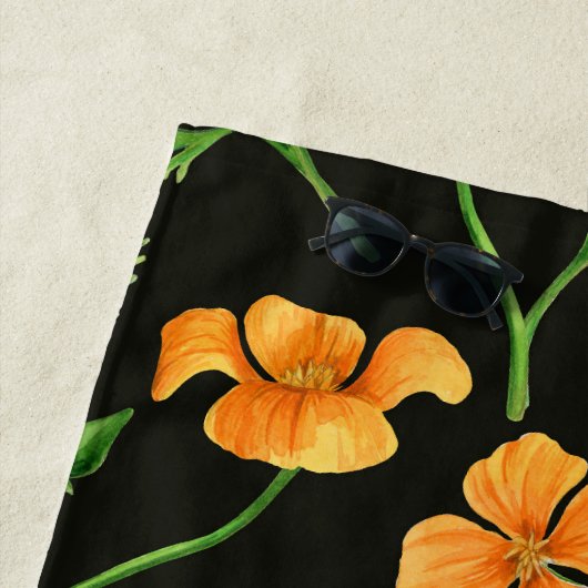 California Pappi, sommerliche Blume, Orange Strandtuch (Beispiel)