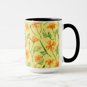 California Pappi, sommerliche Blume, Orange Tasse