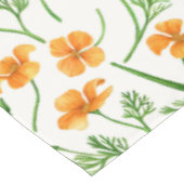 California Pappi, sommerliche Blume, Orange Tischdecke (Schrägansicht)