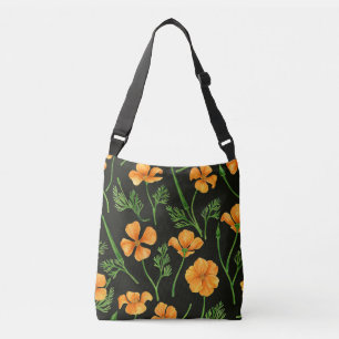 California Pappi, sommerliche Blume, Orange Tragetaschen Mit Langen Trägern