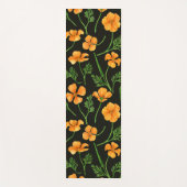 California Pappi, sommerliche Blume, Orange Yogamatte (Vorderseite)