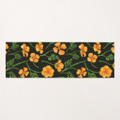 California Pappi, sommerliche Blume, Orange Yogamatte (Vorderseite (Horizontal))