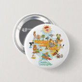 California Paradise Button (Vorne & Hinten)