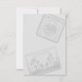 California Passport RSVP Karte (Rückseite)