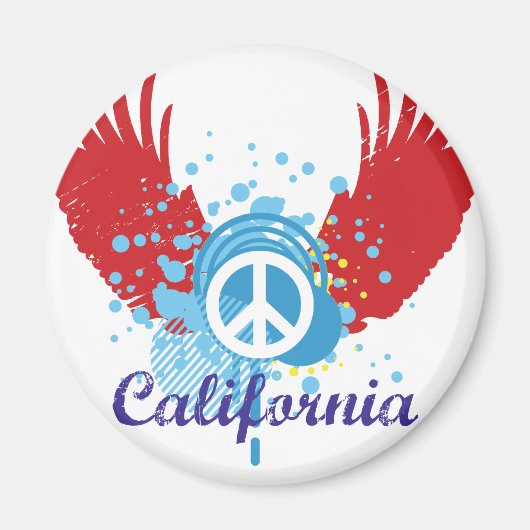 California Peace Magnet (Vorne)