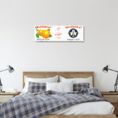 California Peel Label Leinwanddruck (Insitu (Schlafzimmer))