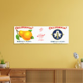 California Peel Label Leinwanddruck (Insitu (Wohnzimmer))