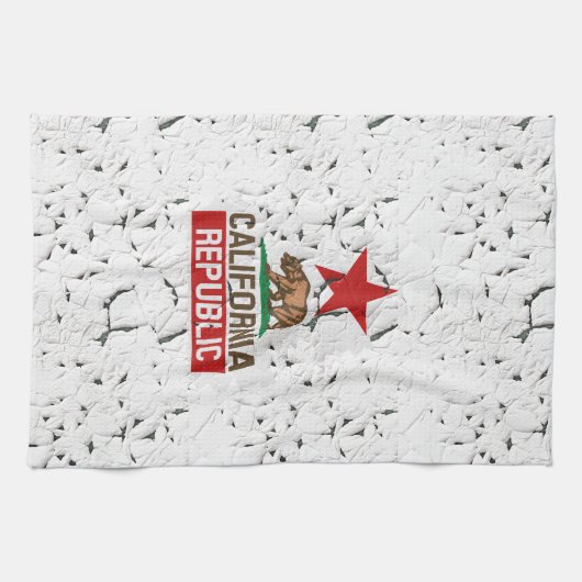 California Peeling Paint Decor Geschirrtuch (Horizontal)