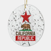 California Peeling Paint Decor Keramik Ornament (Links)