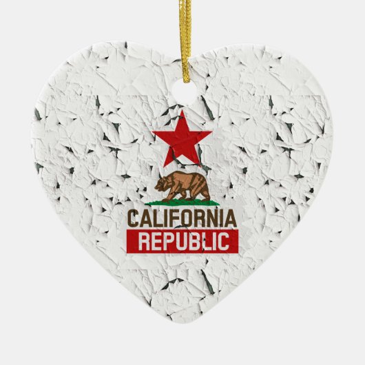 California Peeling Paint Decor Keramikornament (Vorne)