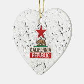 California Peeling Paint Decor Keramikornament (Links)