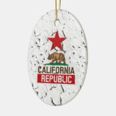 California Peeling Paint Decor Keramikornament (Links)