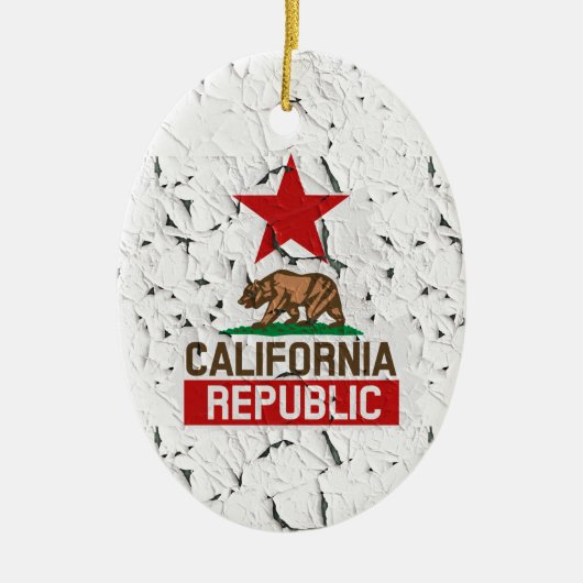 California Peeling Paint Decor Keramikornament (Vorne)