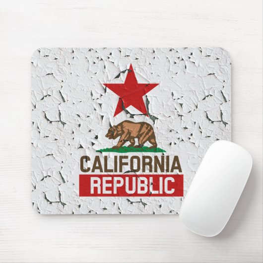 California Peeling Paint Decor Mousepad (Mit Mouse)