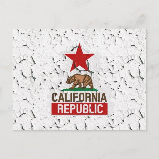 California Peeling Paint Decor Postkarte (Vorderseite)