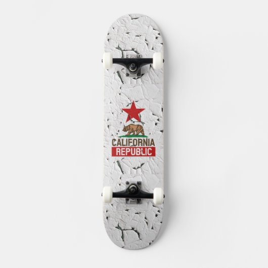 California Peeling Paint Decor Skateboard (Vorderseite)