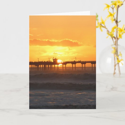 California Peer at Sunset Karte (Gelbe Blume)