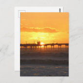 California Peer at Sunset Postkarte (Vorne/Hinten)