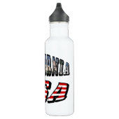 California Picture and USA Flag Text Trinkflasche (Rechts)