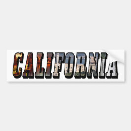 California Picture Text Autoaufkleber