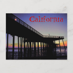 California Pier Postcard Postkarte