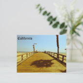 California Pier Postkarte (Stehend Vorderseite)