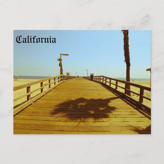 California Pier Postkarte (Vorderseite)
