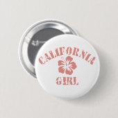 California Pink Girl Button (Vorne & Hinten)