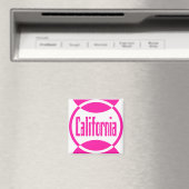 California Pink Logo Design #1 Magnet (In Situ (Geschirrspüler))