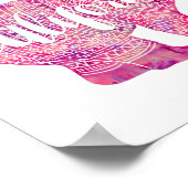 California Pink Winter Bear Poster (Ecke)