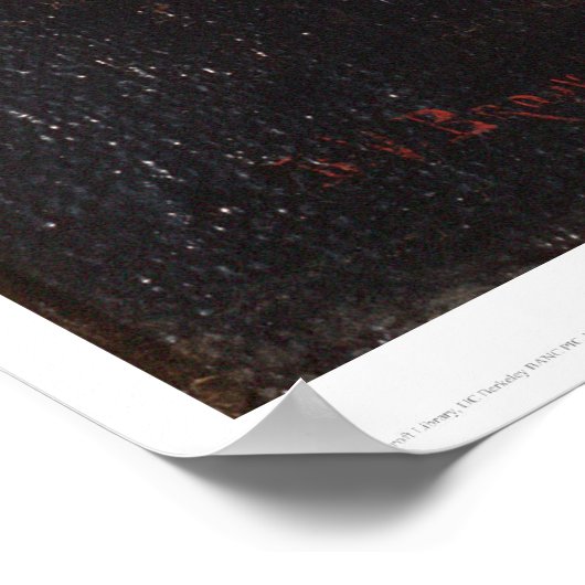 California Pioneers Around a Campfire (0131A) Poster (Ecke)