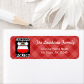 California Polish American Address Labels (Insitu)