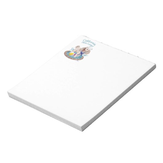 California Poodle Notizblock (Rotiert)