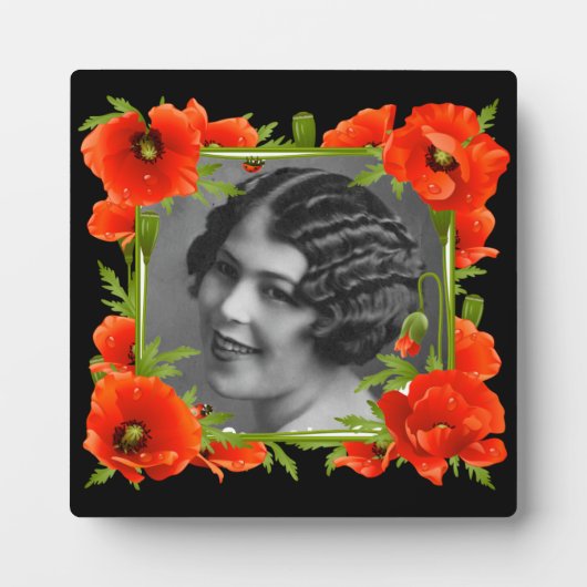 California Poppies Art Plaque Fotoplatte (Vorderseite)