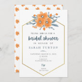 California Poppies Brautparty Einladung (Vorne/Hinten)